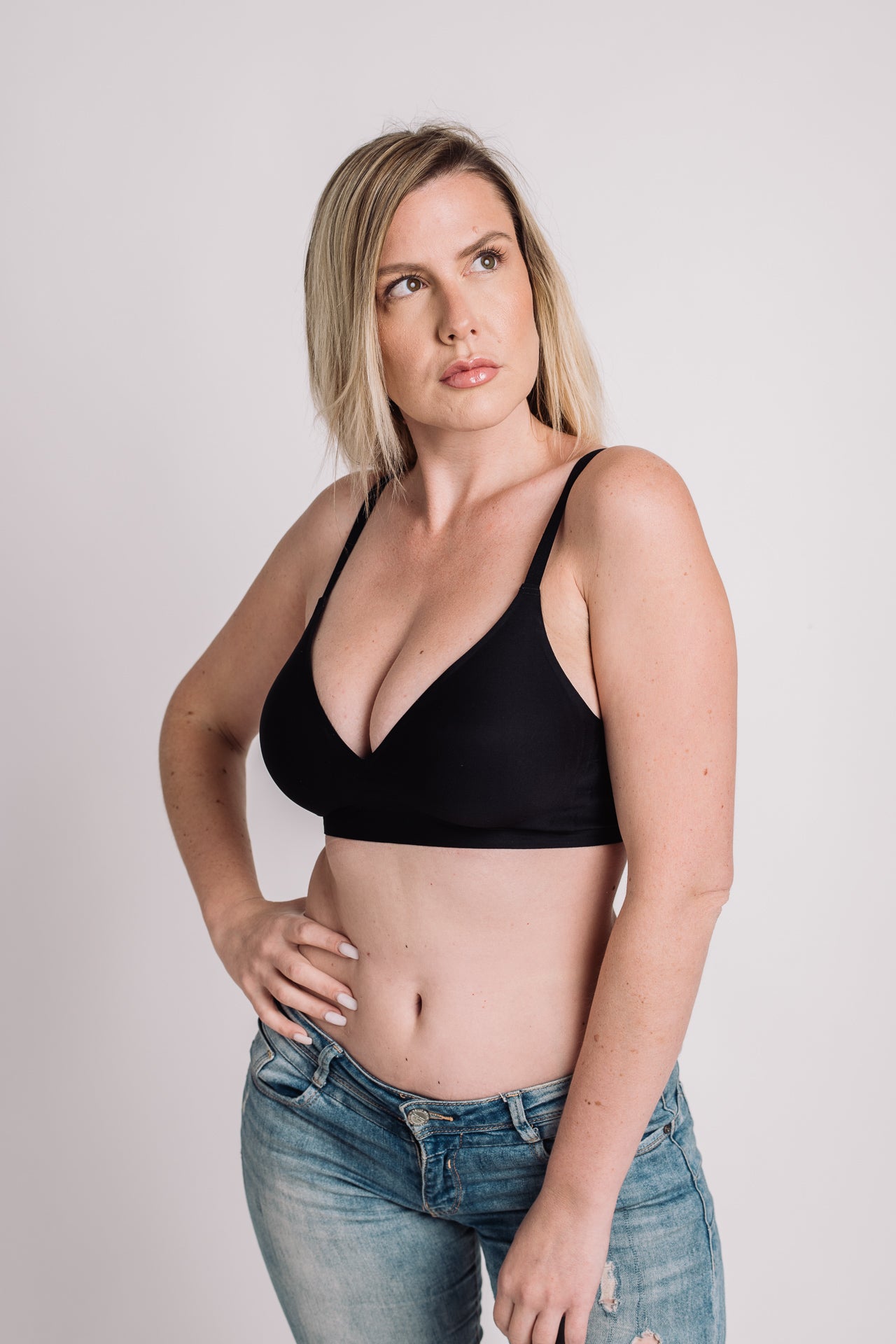 Seamless grudnjak BLACK