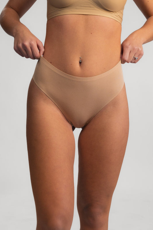 Seamless brazil gaćice LUXE BEIGE - 2 kom