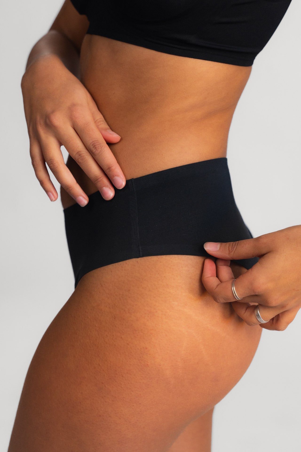 Seamless brazil gaćice LUXE BLACK - 2 kom