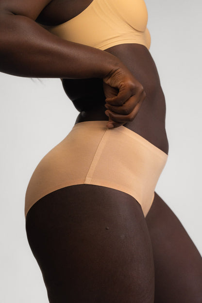 Seamless bokserice LUXE BEIGE - 2 kom