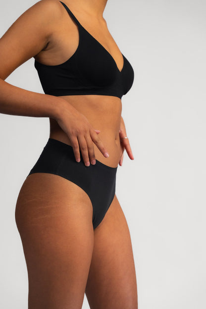 Seamless brazil gaćice LUXE BLACK - 2 kom
