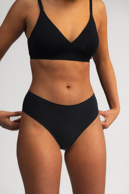 Seamless brazil gaćice LUXE BLACK - 2 kom