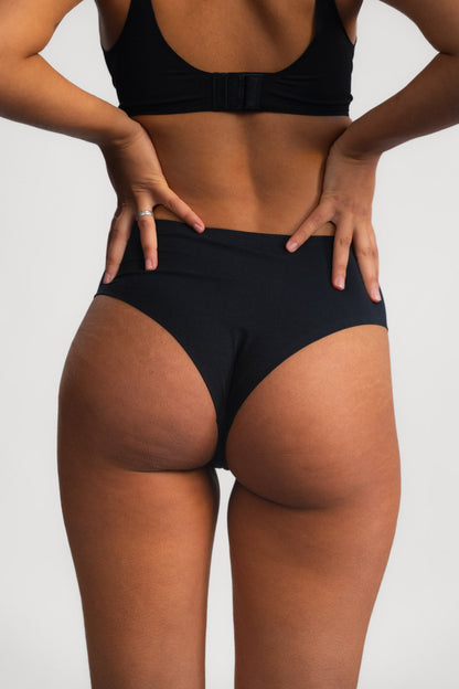 Seamless brazil gaćice LUXE BLACK - 2 kom