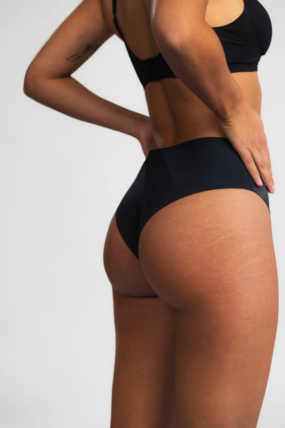 Seamless brazil gaćice LUXE BLACK - 2 kom