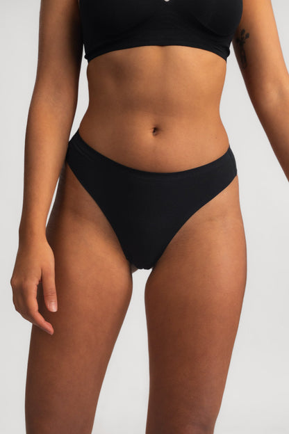 Seamless tange LUXE BLACK - 2 kom